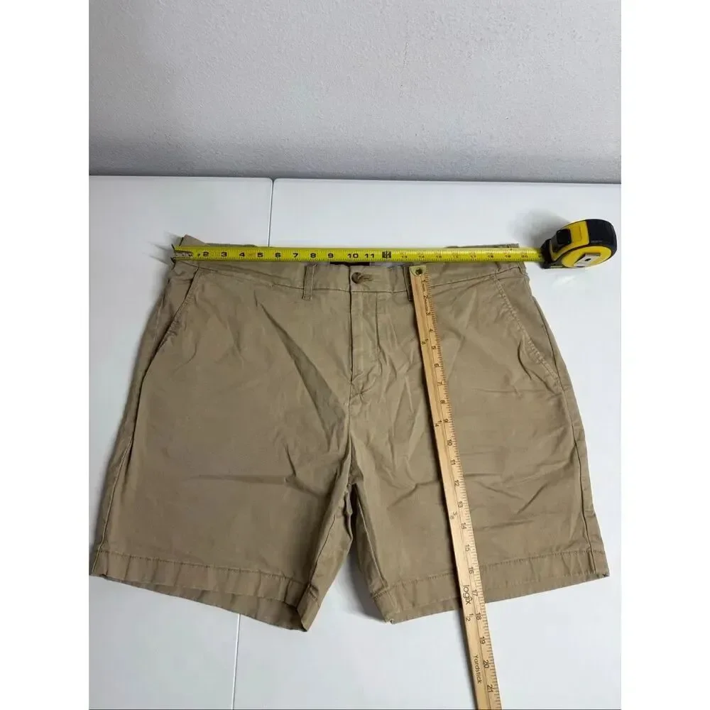 Tommy Hilfiger Khaki Chino Shorts Cotton Stretch Classic Fit Size 40